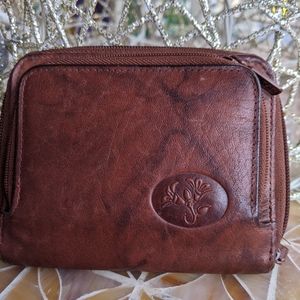 Buxton Brown Leather Wallet